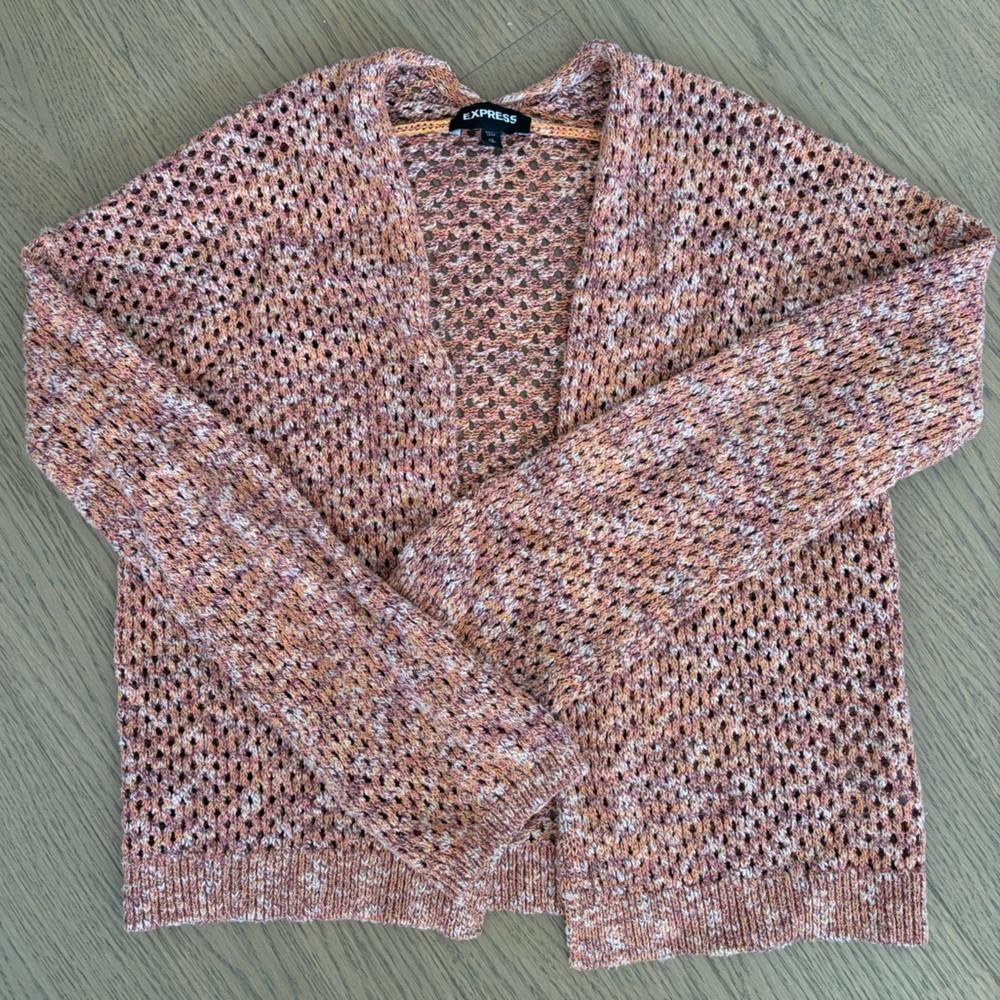 Express Multicolor Knit Cardigan